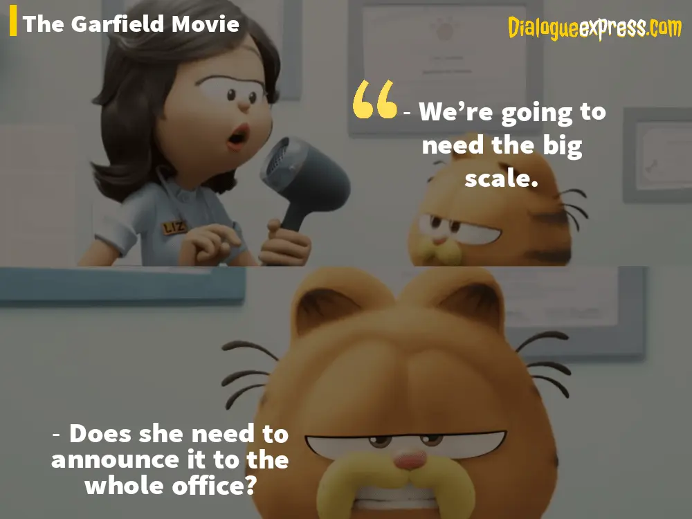 The Garfield Movie Dialogues