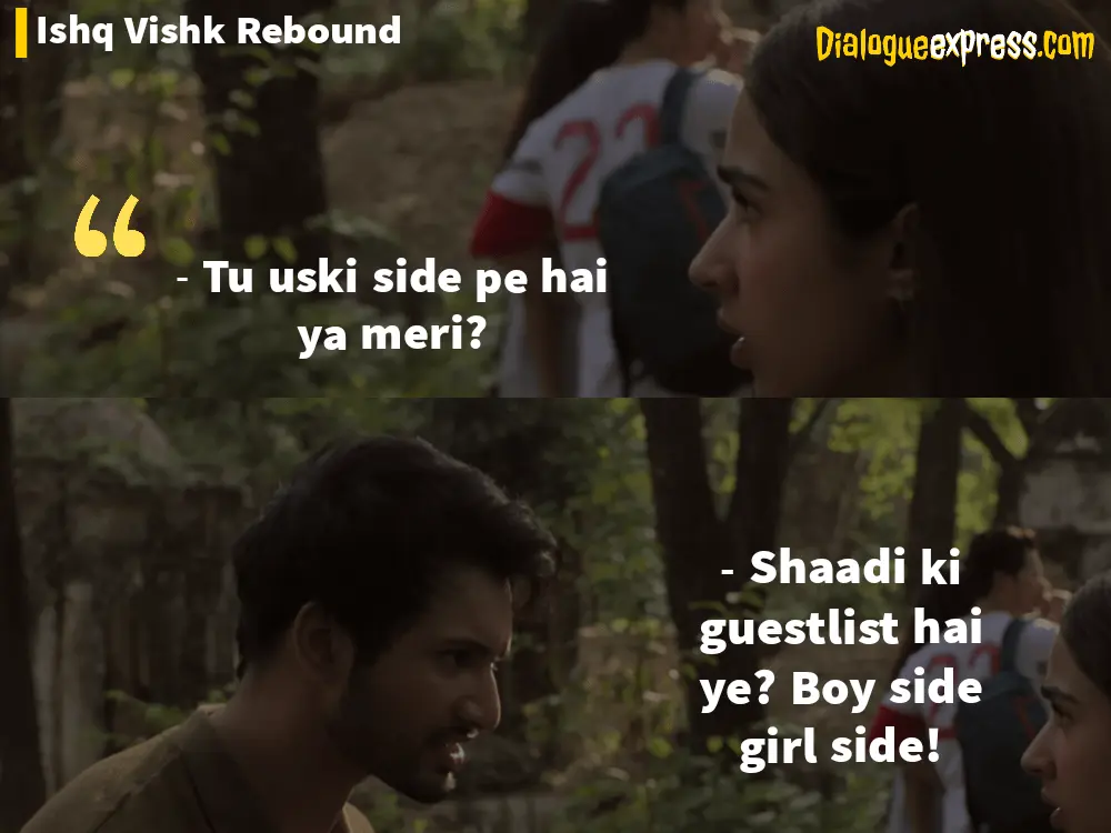 Ishq Vishk Rebound Dialogues