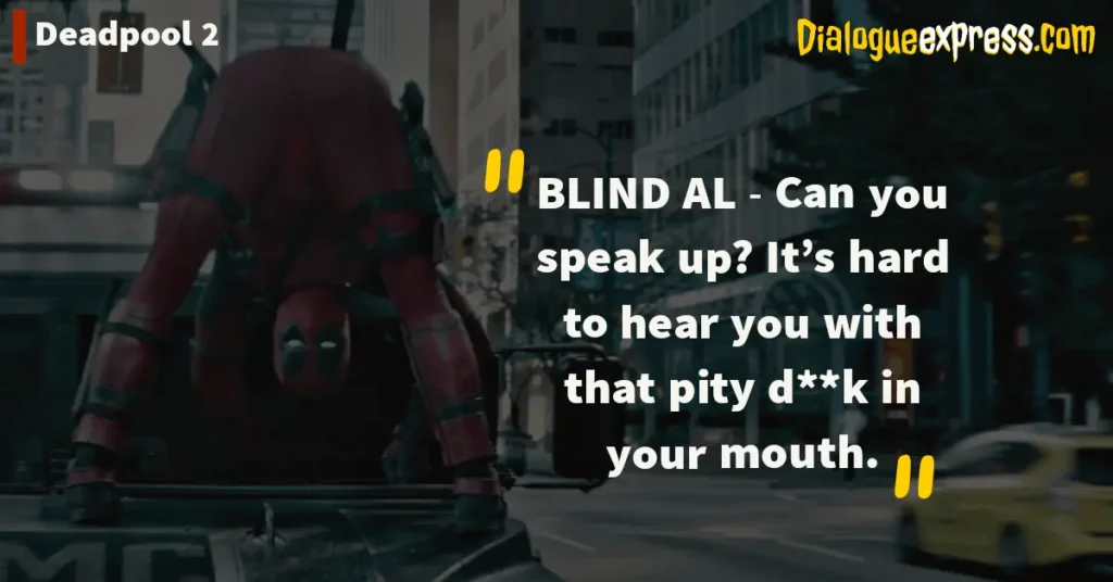 Deadpool movie quotes and dialogues