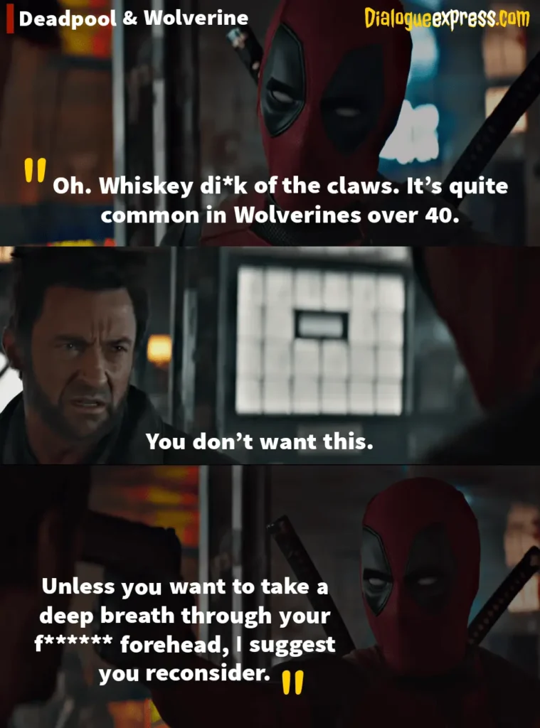 Deadpool & Wolverine Movie Quotes and Dialogues