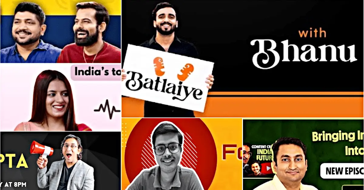 9 Emerging Indian Podcast Channels Making Waves on YouTube