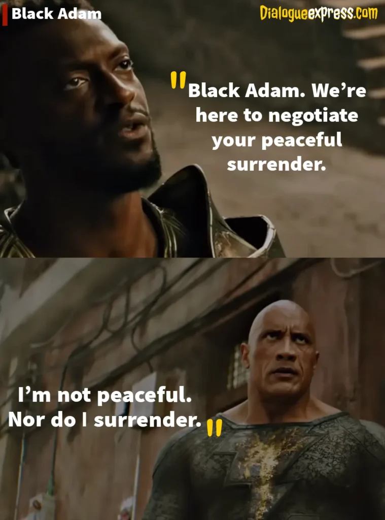 Black Adam Movie Quotes and Dialogues