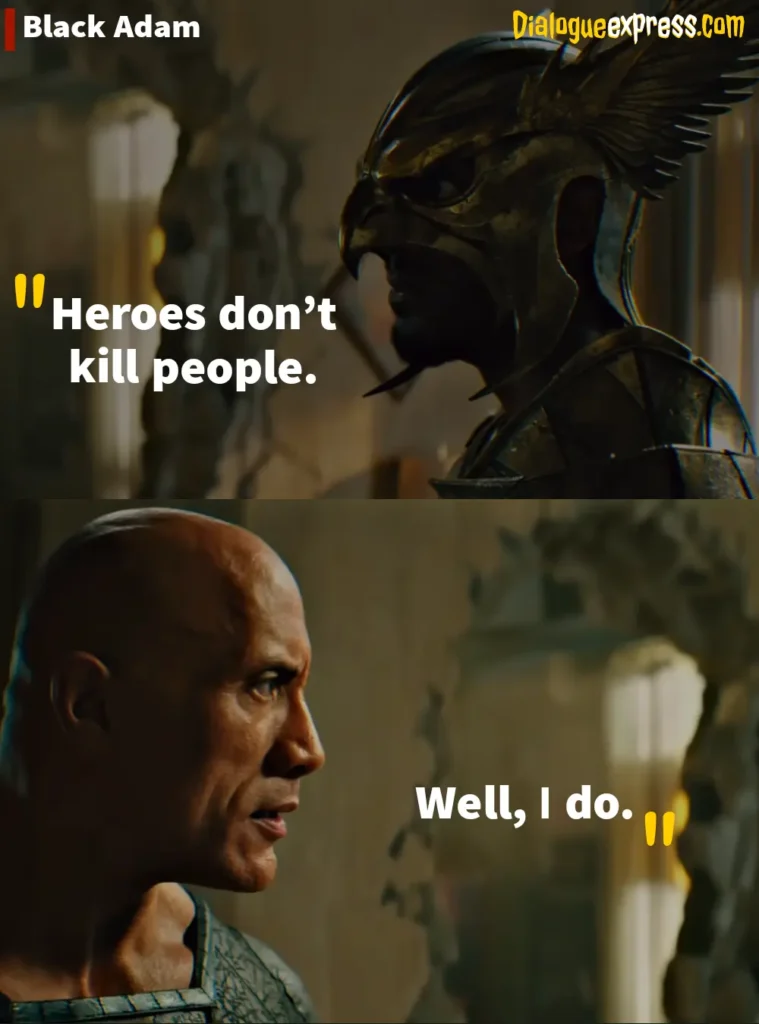 Black Adam Movie Quotes and Dialogues