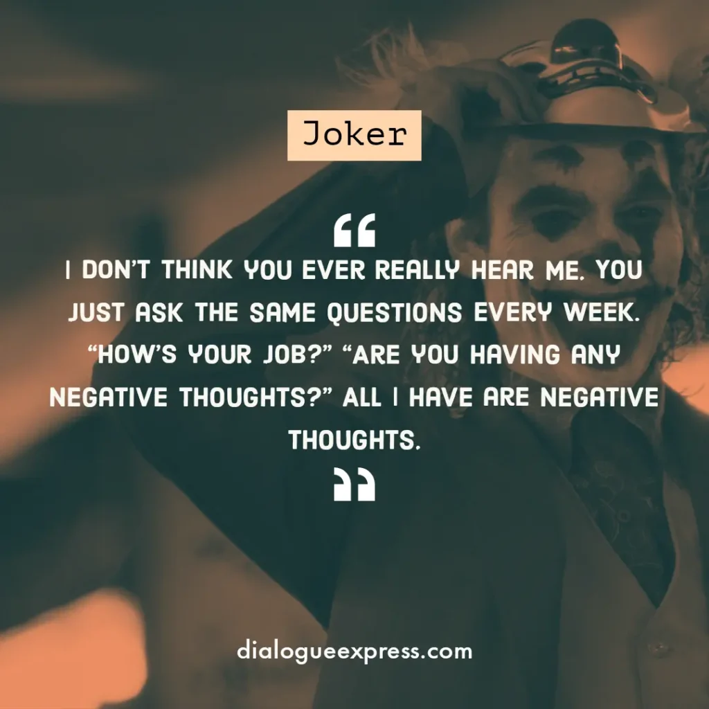 Joker Movie Quotes