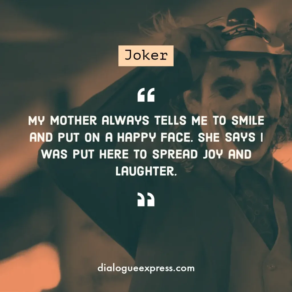 Joker Movie Quotes