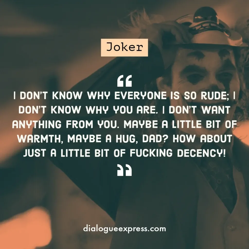 Joker Movie Quotes