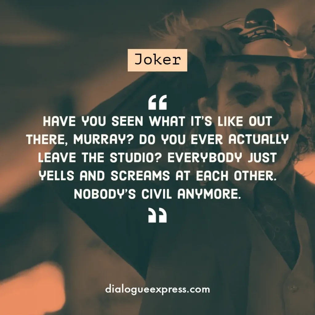 Joker Movie Quotes