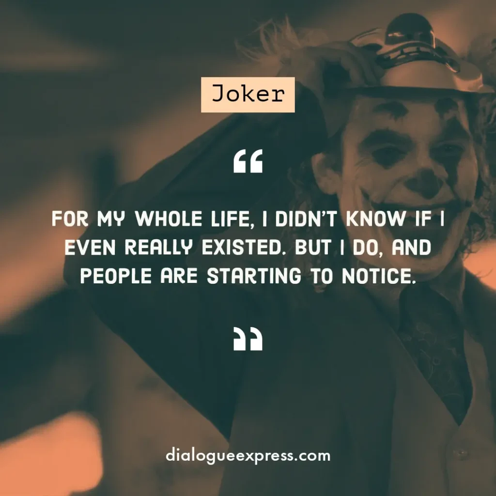 Joker Movie Quotes