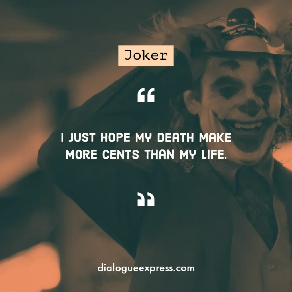 Joker Movie Quotes