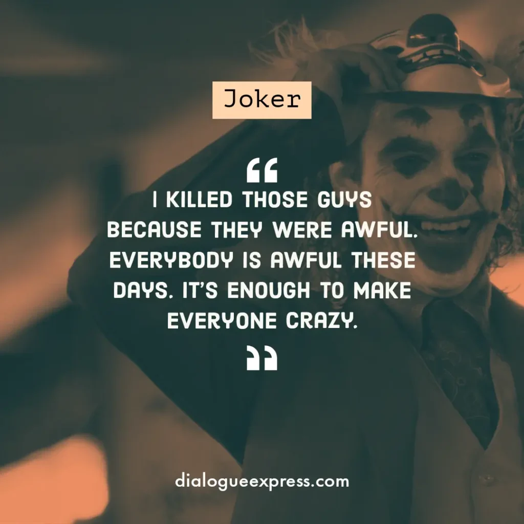 Joker Movie Quotes