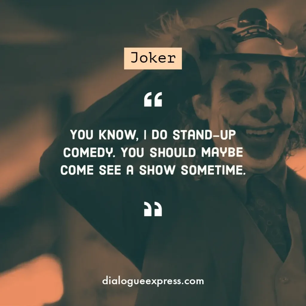 Joker Movie Quotes