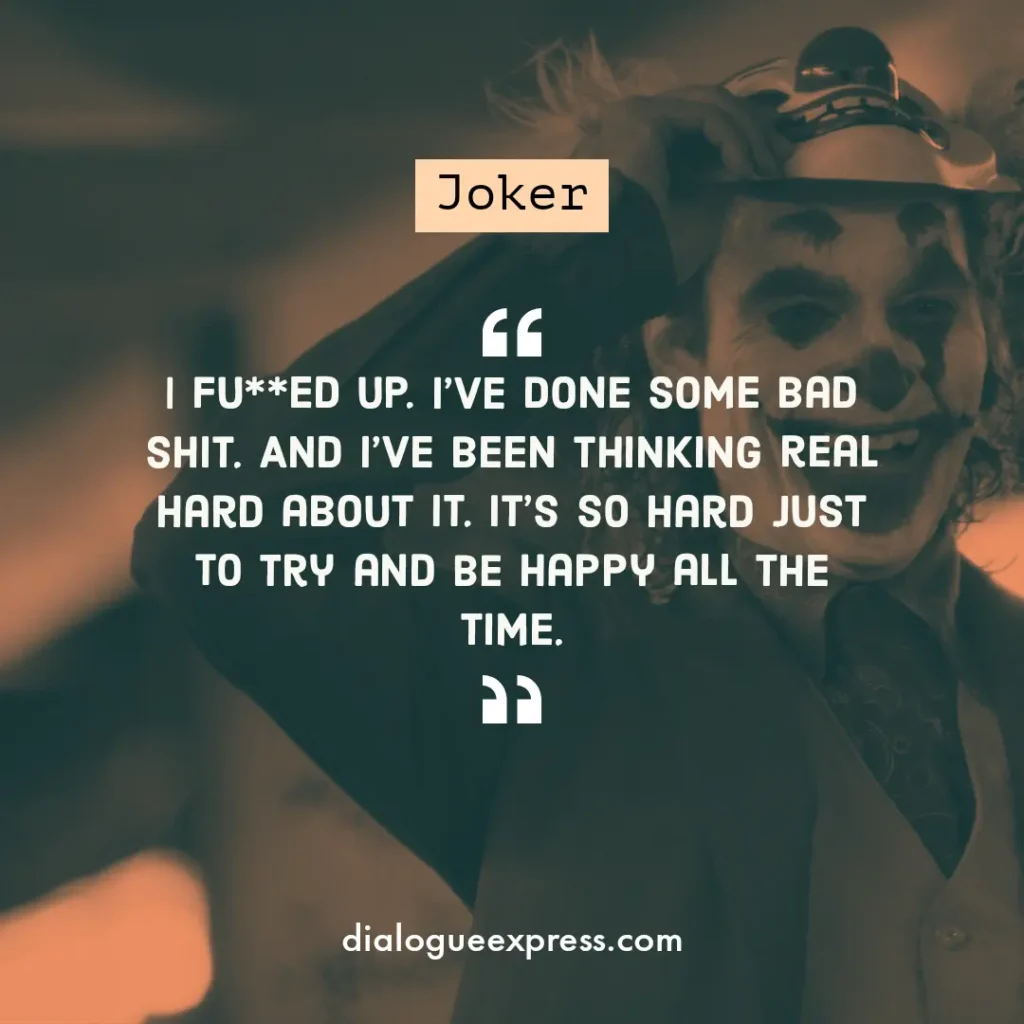 Joker Movie Quotes