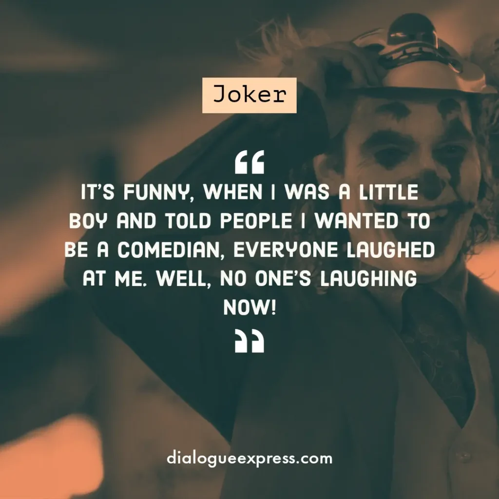 Joker Movie Quotes