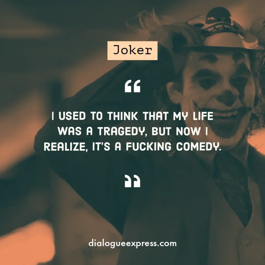 Joker Movie Quotes