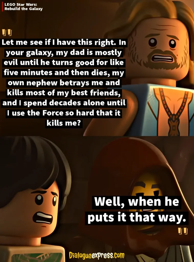 Lego Star Wars: Rebuild the Galaxy Quotes and Dialogues