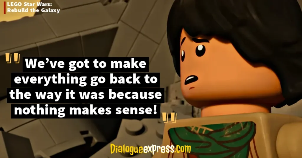 Lego Star Wars: Rebuild the Galaxy Quotes and Dialogues