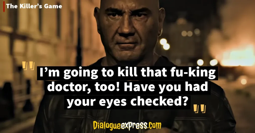 The Killer's Game Movie Quotes and Dialogues