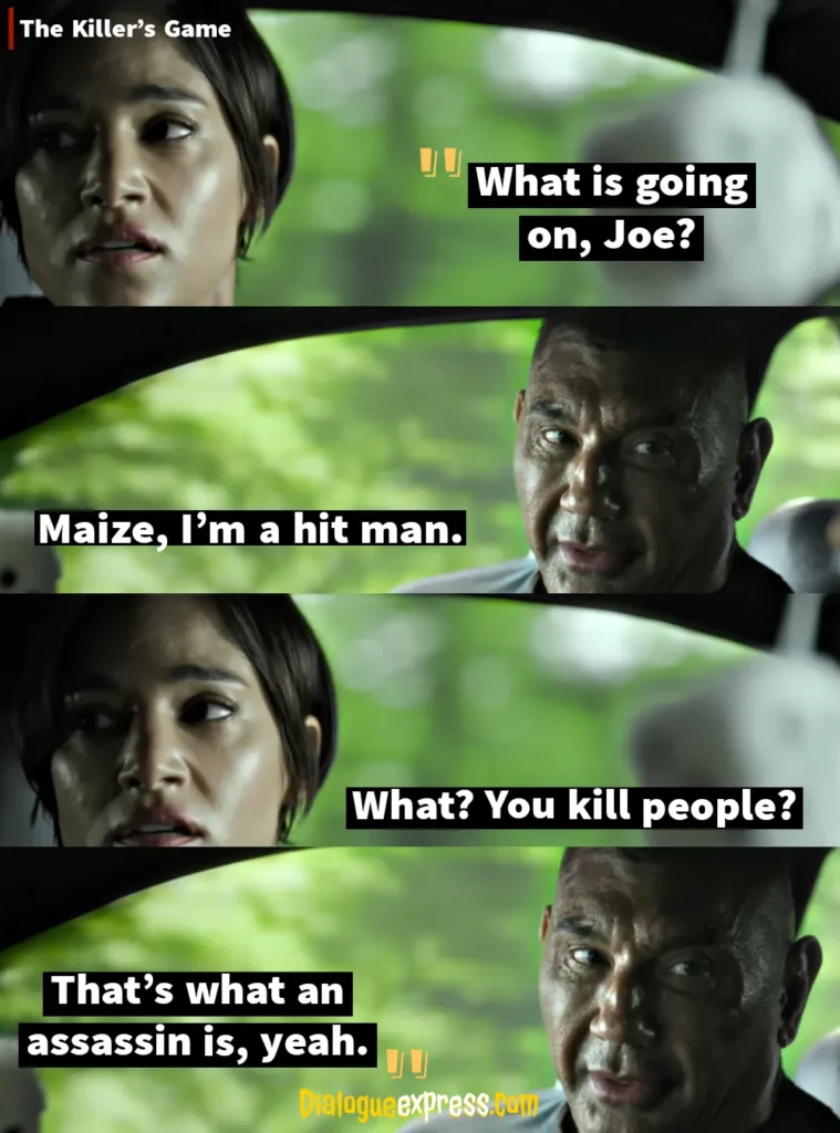 The Killer's Game Movie Quotes and Dialogues