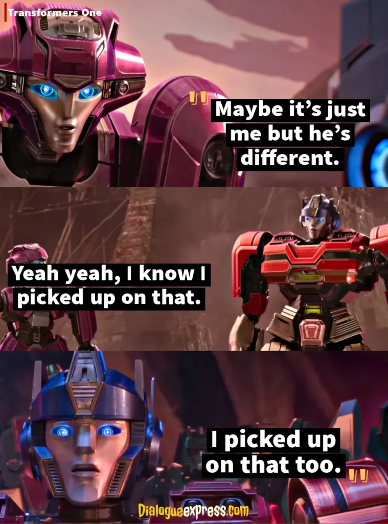 Transformers One Quotes and Dialogues