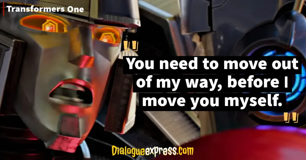 Transformers One Quotes and Dialogues