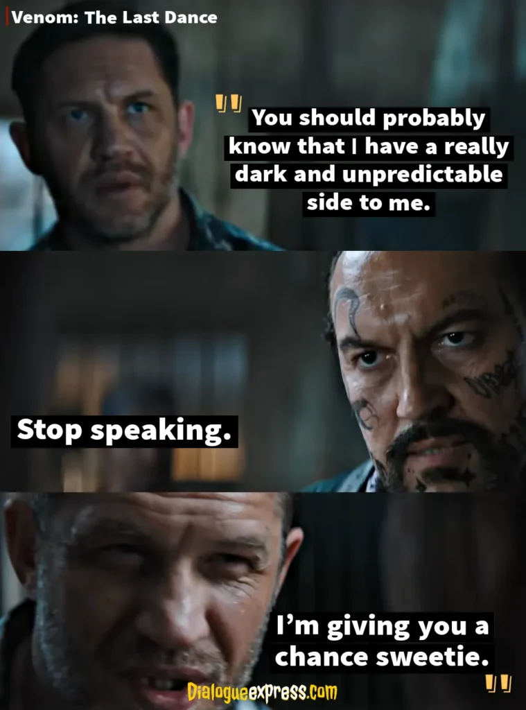 Venom Movie Quotes and Dialogues