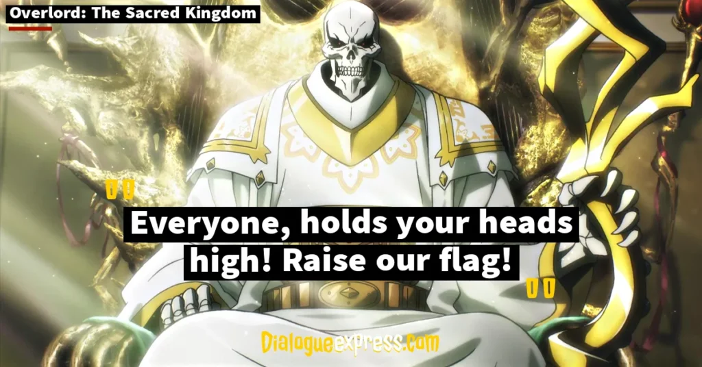 Overlord: The Sacred Kingdom Quotes and Dialogues