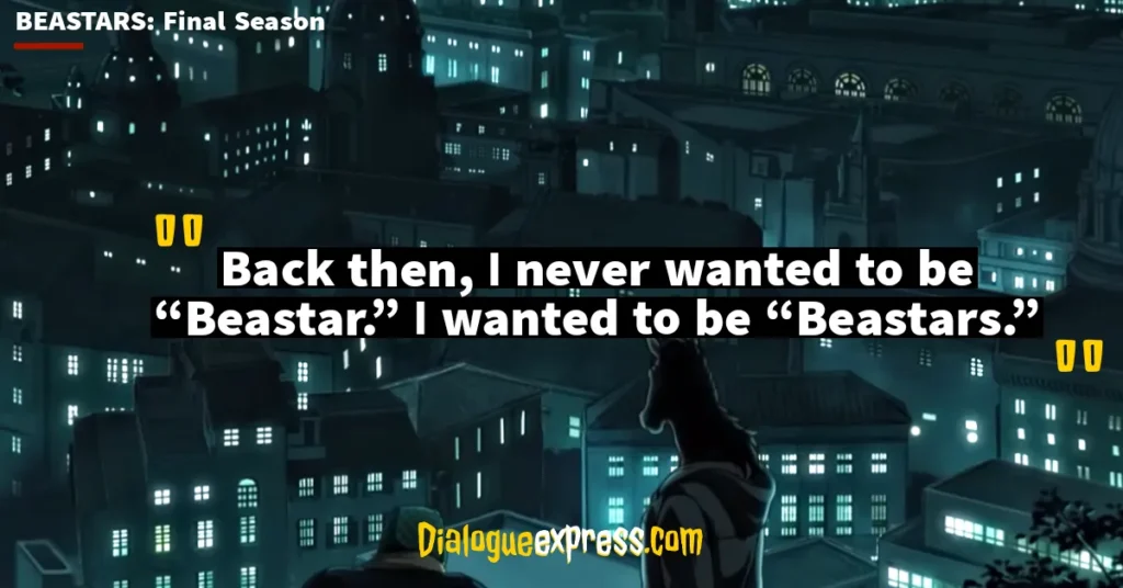 Beastars Most Amazing Quotes and Dialogues