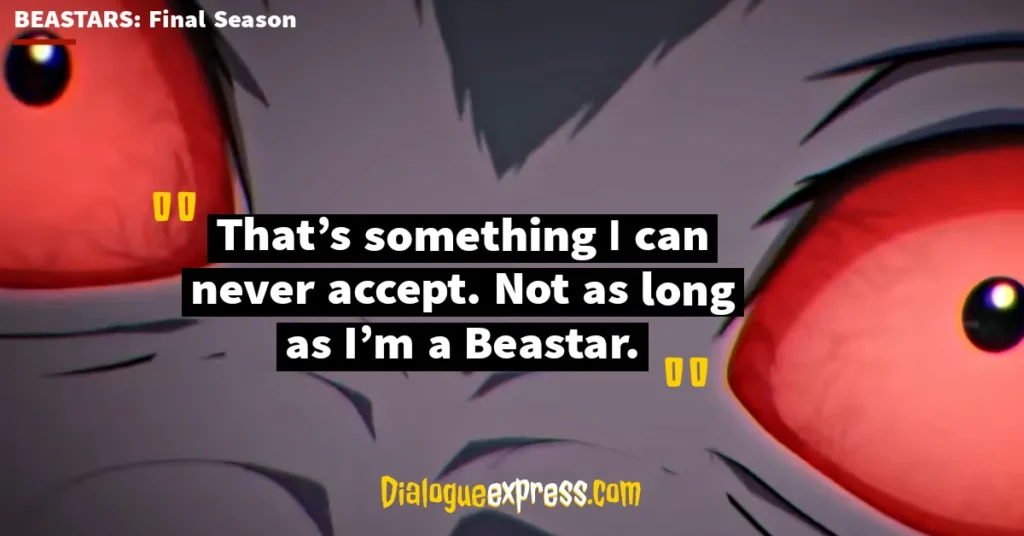 Beastars Most Amazing Quotes and Dialogues