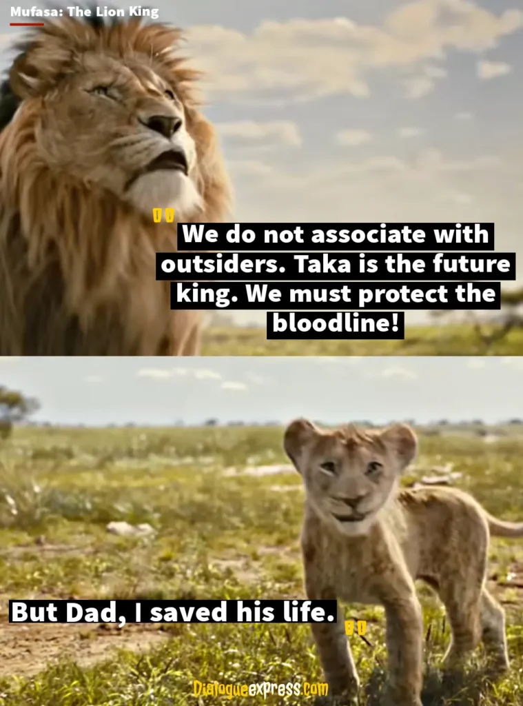 Mufasa: The Lion King Quotes and Dialogues