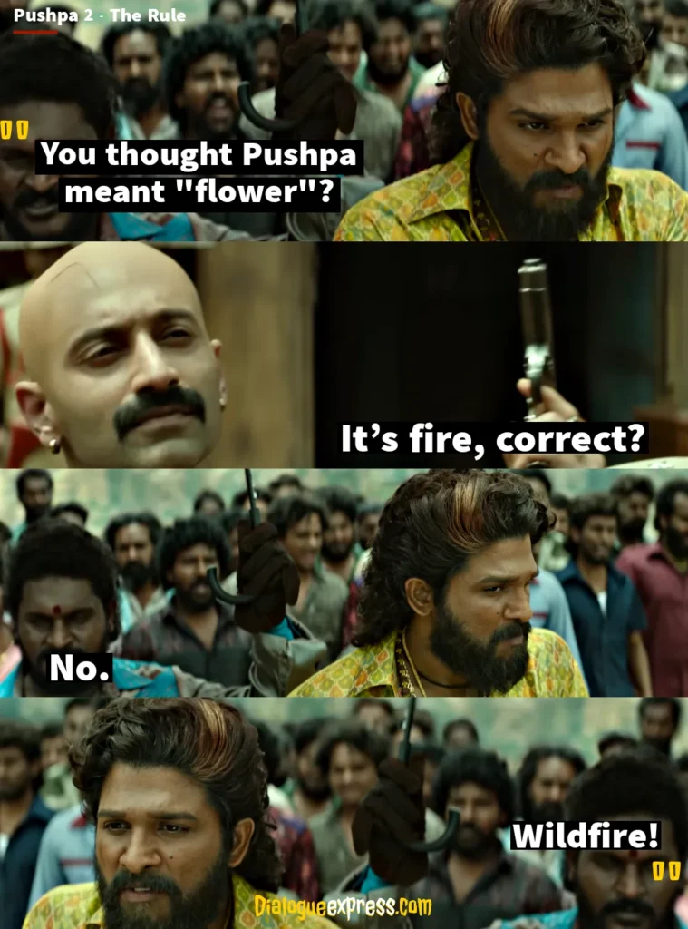 Pushpa 2 - The Rule Dialogues and Quotes