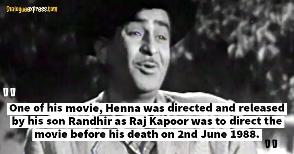 Best Interesting Facts and Things About Raj Kapoor