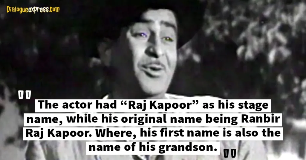 Best Interesting Facts and Things About Raj Kapoor