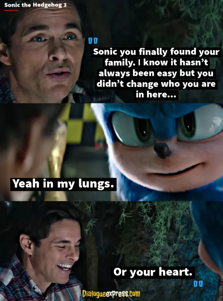 Sonic the Hedgehog 3 Movie Quotes and Dialogues