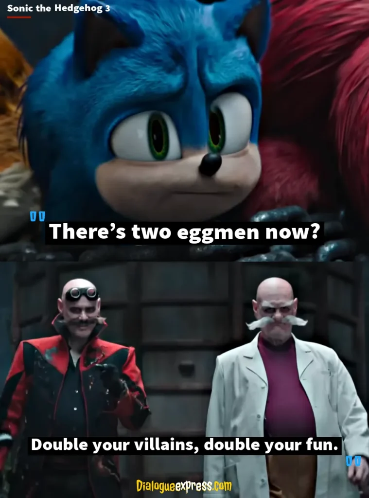 Sonic the Hedgehog 3 Movie Quotes and Dialogues