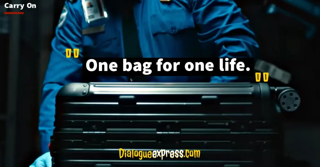 Carry-On Movie Quotes and Dialogues