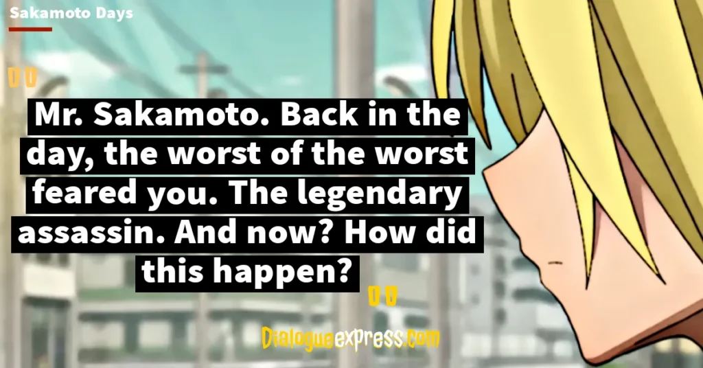 Sakamoto Days Best Quotes and Dialogues