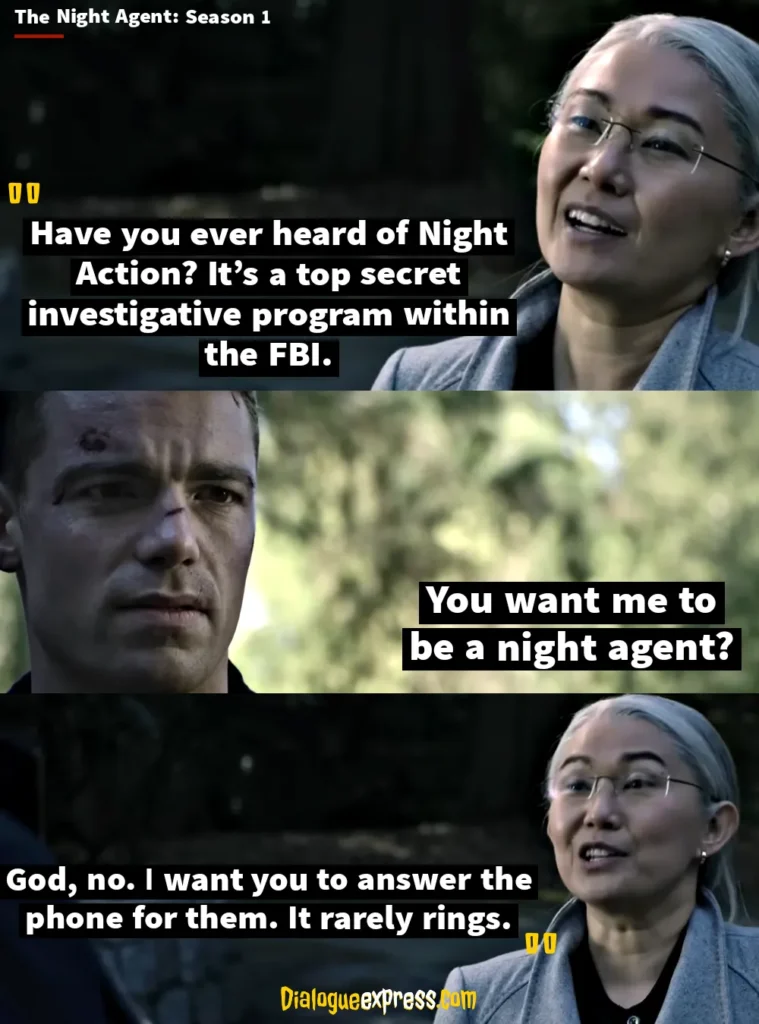 The Night Agent Quotes and Dialogues